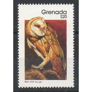 Timbres - Thème rapaces nocturnes - Grenade - 1989- No 1853