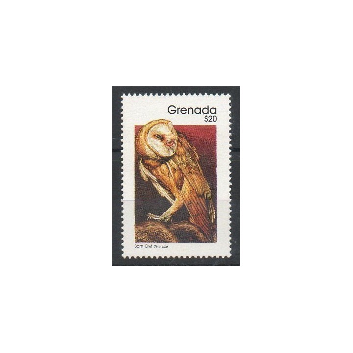 Timbres - Thème rapaces nocturnes - Grenade - 1989- No 1853