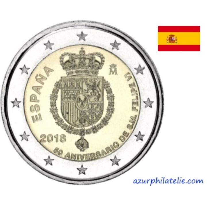 Espagne - 2018 - 50e anniversaire du roi Philip VI