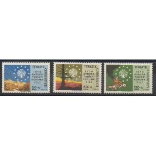 Timbres - Thème environnement - Turquie - 1970- No 1933/1935