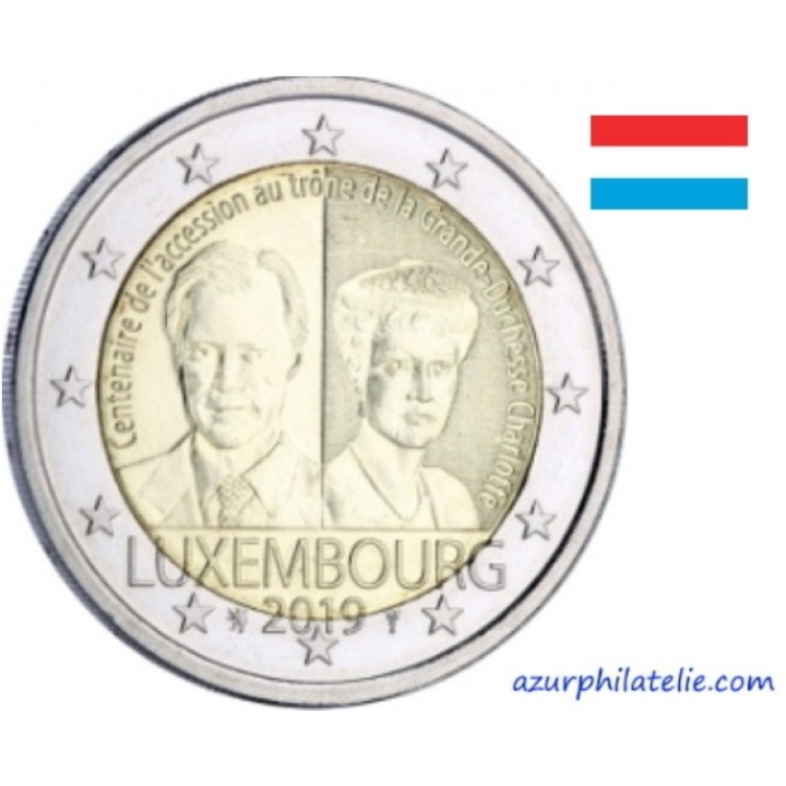 Luxembourg - 2019 - 100 ans de laccession au trône de la Grande-Duchesse Charlotte