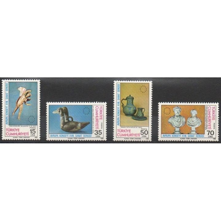 Stamps - Theme various art - Turkey - 1983- Nb 2394/2397