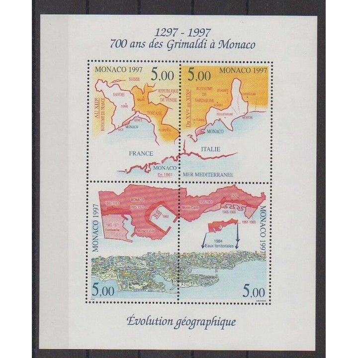 Acheter ce bloc-feuillet de Monaco de l'année 1997 (No BF76).