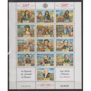 Buy this set of stamps of Monaco of the year 1997 (Nb 2112/2124).