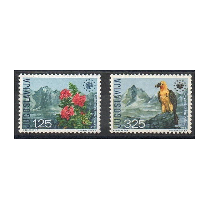 Timbres - Thème environnement - Yougoslavie - 1970- No 1291/1292