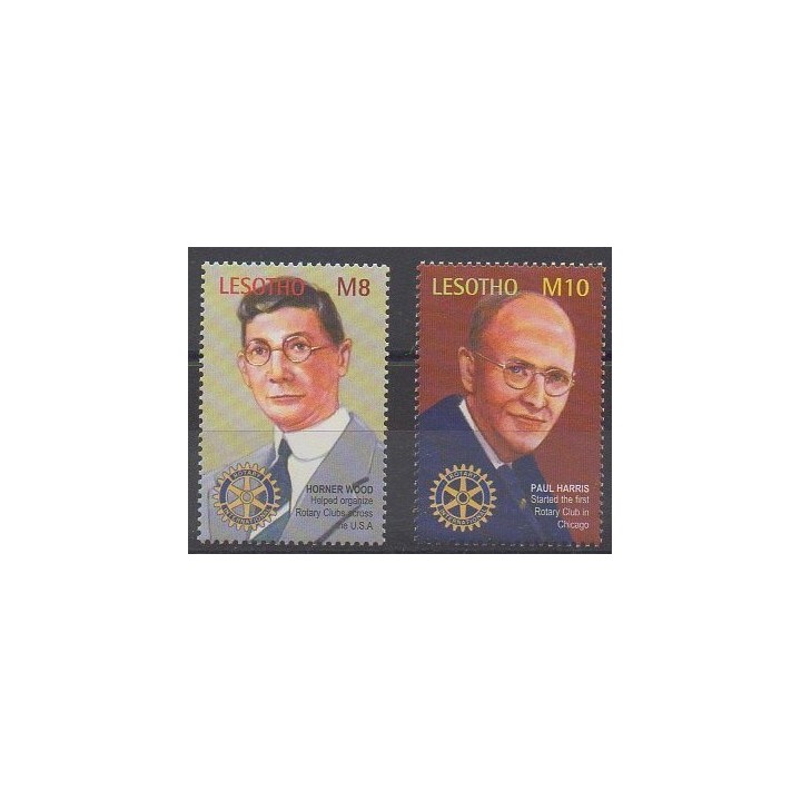 Buy this set of stamps of Lesotho of the year 2002 (Nb 1742/1743).