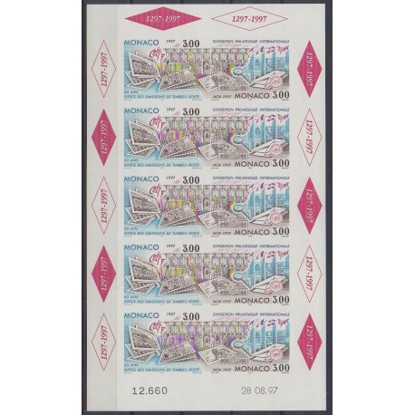 Monaco - Blocks and sheets - 1997 - Nb BF78 - Exhibition - Philately