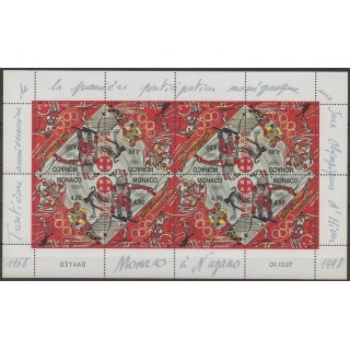 Acheter cette série de timbres et ces 2 blocs feuillets de Monaco de l'année 1997 (No F2142/F2143).