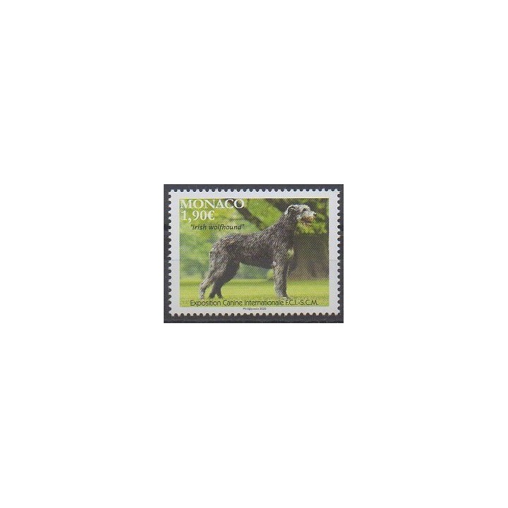 Acheter ce timbre de Monaco de l'année 2020 (Irish Wolfhound).