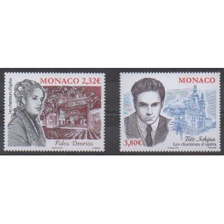 Buy this stamp of Monaco of the year 2020 (Chanteurs d'opéra).