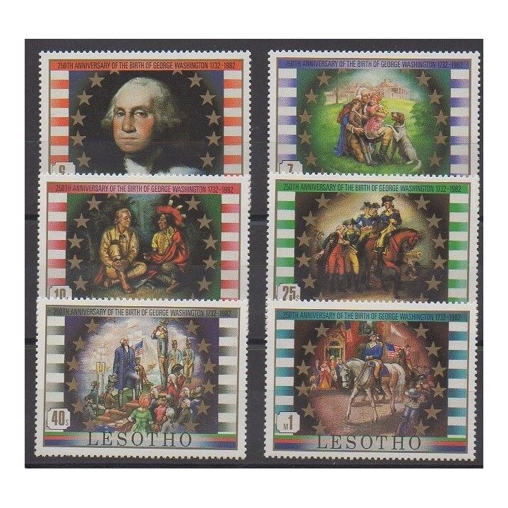 Acheter cette série de timbres du Lesotho de l'année 1982 (No 492/497).