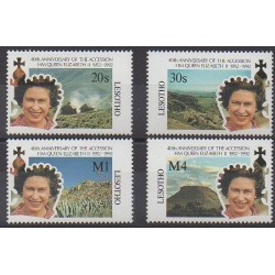 Lesotho - 1992 - No 1013/1016 - Royauté - Principauté