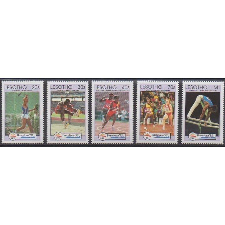 Buy this set of stamps of Lesotho of the year 1992 (Nb 1032/1036).
