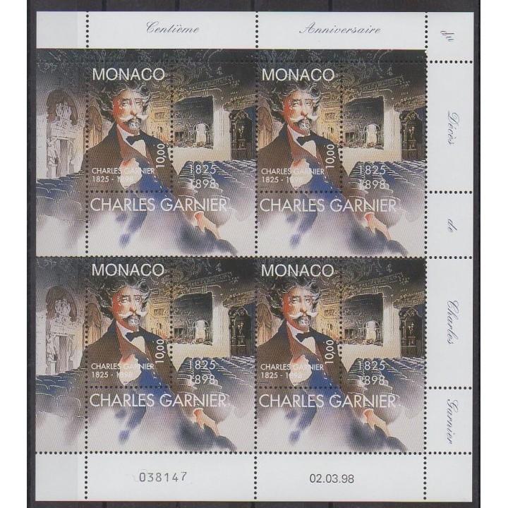 Acheter ce feuillet de Monaco de l'année 1998 (No F2156).