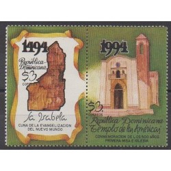 Dominicaine (République) - 1994 - No 1154/1155 - Églises