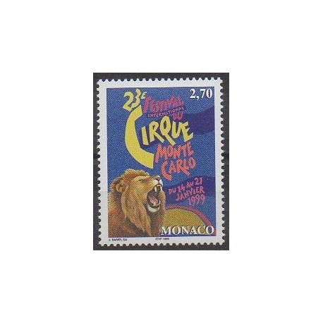 Monaco - 1998 - No 2180 - Cirque ou magie