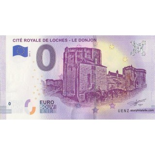 Euro banknote memory - 37 - Cité Royale de Loches - Le donjon - 2019-2