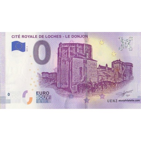 Billet souvenir - 37 - Cité Royale de Loches - Le donjon - 2019-2
