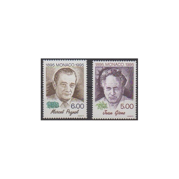 Buy this set of stamps of Monaco of the year 1995 (Nb 1985/1986).