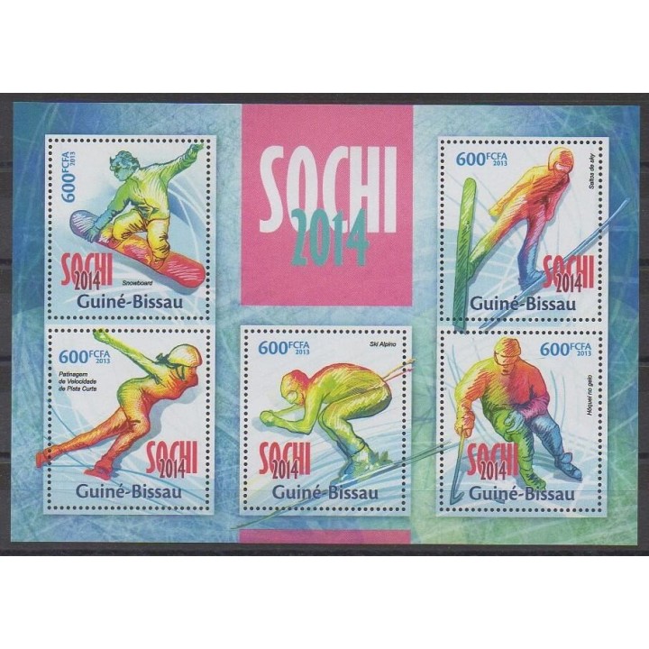 Acheter cette série de timbres de Guinée-Bissau de l'année 2013 (No 4978/4982).