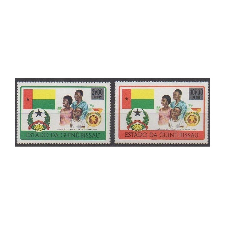 Acheter cette série de timbres de Guinée-Bissau de l'année 1975 (No 5/6).