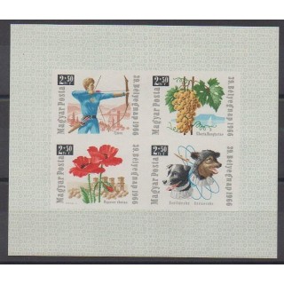 Buy this souvenir sheet  of Hungary of the year 1966 (Nb BF61ND).