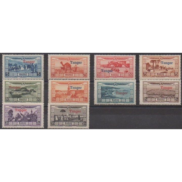 Acheter ces timbres du Maroc de l'année 1928 (No PA22/PA31).