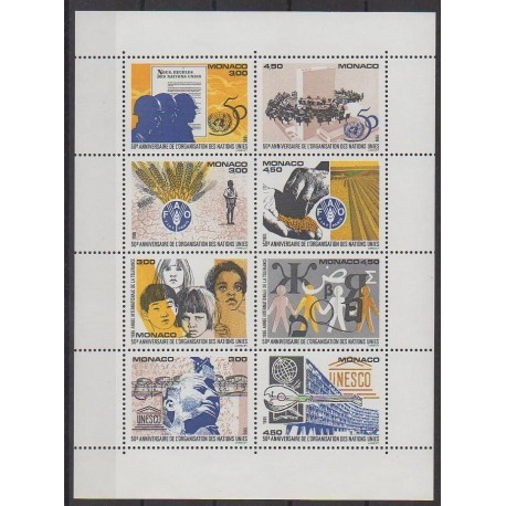 Monaco - Blocks and sheets - 1995 - Nb BF70 - United Nations