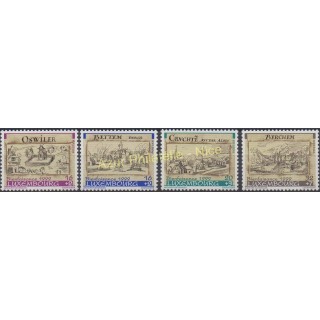 Timbres - Thème monuments - Luxembourg - 1999 - No 1435/1438