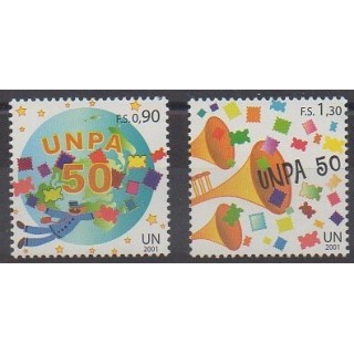 Acheter cette série de timbres des Nations Unies (ONU - Genève)  de l'année 2001 (No 439/440).