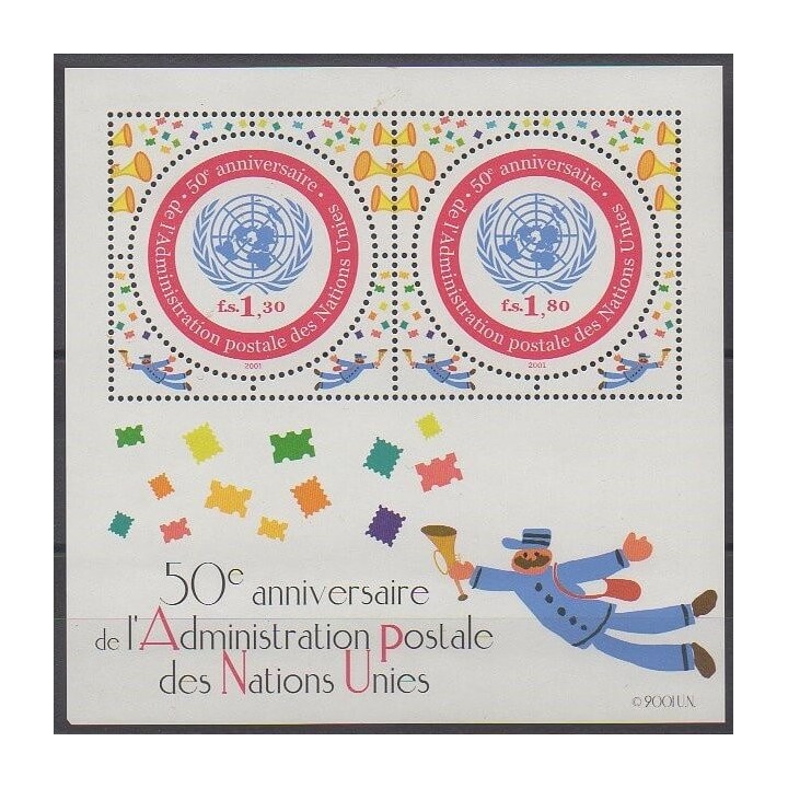 Acheter ce bloc-feuillet des Nations Unies (ONU - Genève)  de l'année 2001 (No BF16).