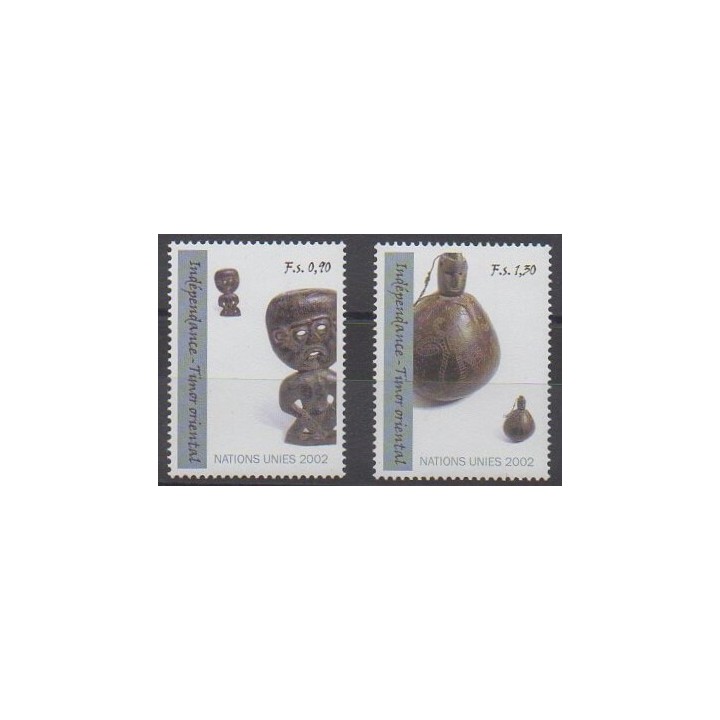 Acheter cette série de timbres des Nations Unies (ONU - Genève)  de l'année 2002 (No 451/452).