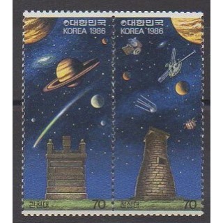 Acheter cette série de timbres de Corée du Sud de l'année 1986 (No 1306/1307).