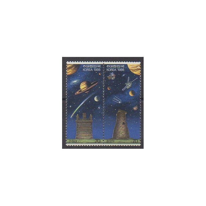 Acheter cette série de timbres de Corée du Sud de l'année 1986 (No 1306/1307).