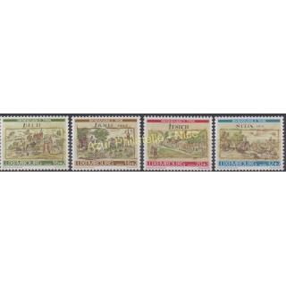 Timbres - Thème monuments - Luxembourg - 1998 - No 1410/1413