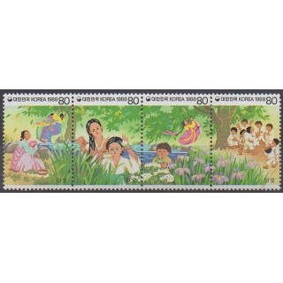 Buy this set of stamps of South Korea of the year 1988 (Nb 1409/1412).