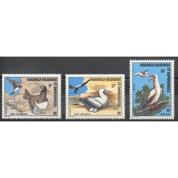 Timbres - Thème oiseaux - Nouvelle-Calédonie - Poste - 1976- No 398/400