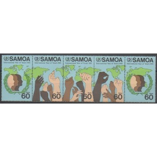Acheter cette série de timbres de Samoa de l'année 1985 (No 588/592).