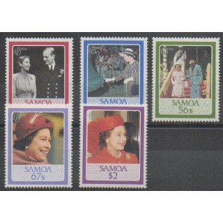 Buy this set of stamps of Samoa of the year 1986 (Nb 607/611).