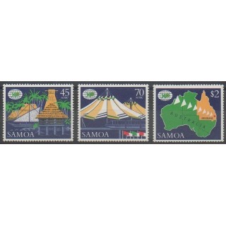 Acheter cette série de timbres de Samoa de l'année 1988 (No 655/657).