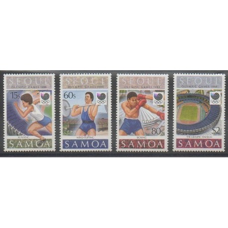 Samoa - 1988 - No 668/671 - Jeux Olympiques d'été