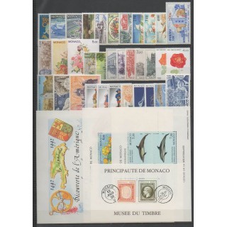 Buy this set of stamps of Monaco of the year 1992 (Nb 1810/1853 - BF55/BF58).