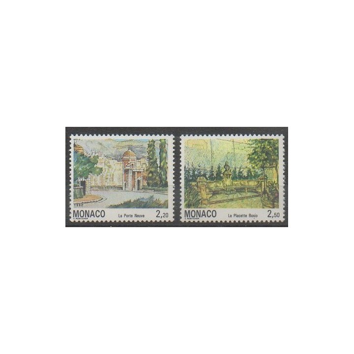 Acheter cette série de timbres de Monaco de l'année 1992 (No 1832/1833).