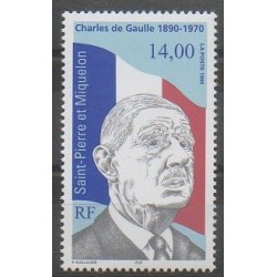 Saint-Pierre et Miquelon - 1995 - No 622 - De Gaulle