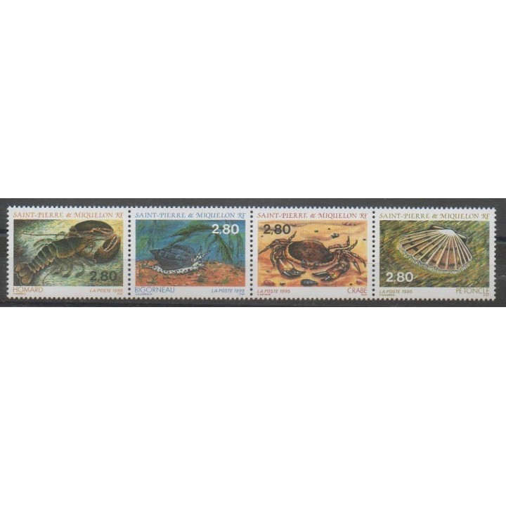 Acheter cette série de timbres de Saint-Pierre et Miquelon de l'année 1995 (No 614/617).