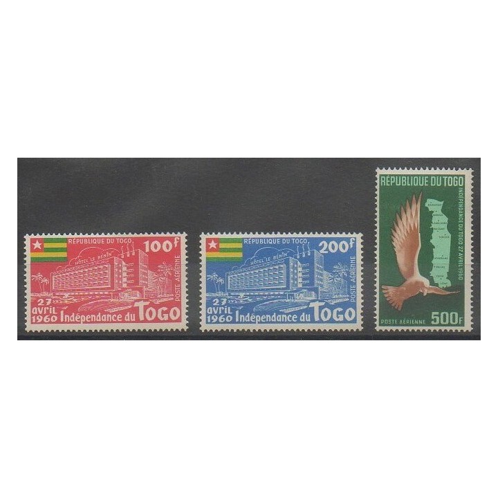 Buy these stamps of Togo of the year 1960 (Nb PA34/PA36).