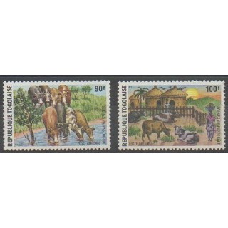 Buy these stamps of Togo of the year 1974 (Nb PA239/PA240).