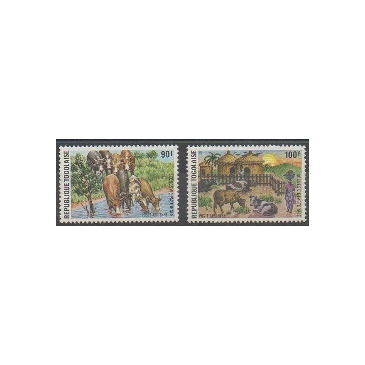 Buy these stamps of Togo of the year 1974 (Nb PA239/PA240).