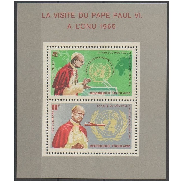 Buy this souvenir sheet  of Togo of the year 1966 (Nb BF20).