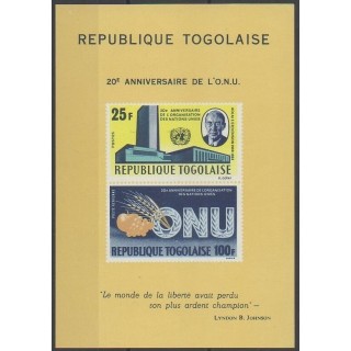Acheter ce bloc-feuillet du Togo de l'année 1965 (No BF19).